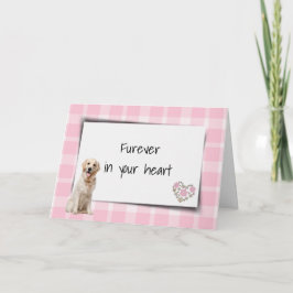 Golden Retriever on Pput Pet Loss Sympathy Kort