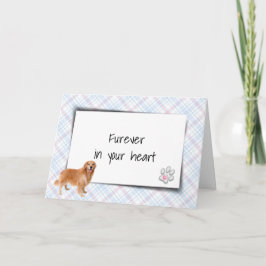 Golden Retriever on Pput Pet Loss Sympathy Kort