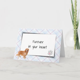 Golden Retriever on Pput Pet Loss Sympathy Kort