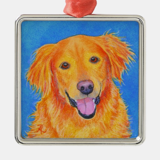 Golden Retriever Ornament - "Sydney" (Framsidan)