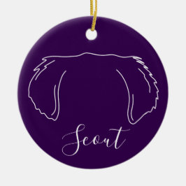 Golden Retriever-ornament (Tavlor) Julgransprydnad Keramik