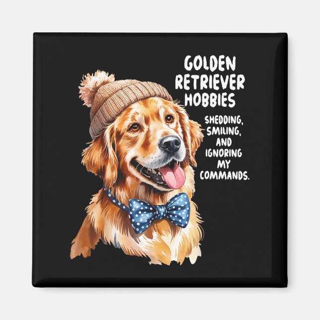 Golden Retriever Outfit Idea For Women &amp; Retri Magnet (Framsidan)