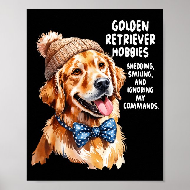 Golden Retriever Outfit Idea For Women &amp; Retri Poster (Framsidan)