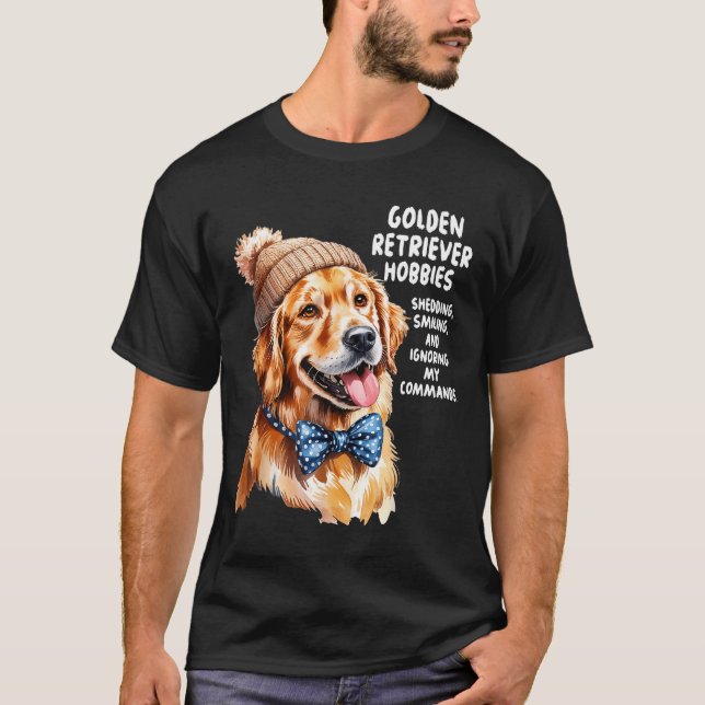Golden Retriever Outfit Idea For Women &amp; Retri T Shirt (Framsida)