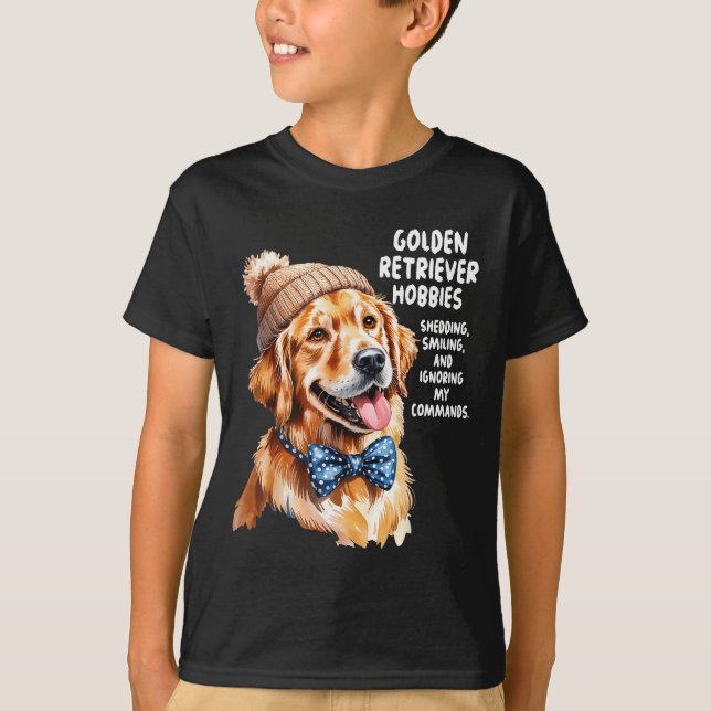 Golden Retriever Outfit Idea For Women &amp; Retri T Shirt (Framsida)