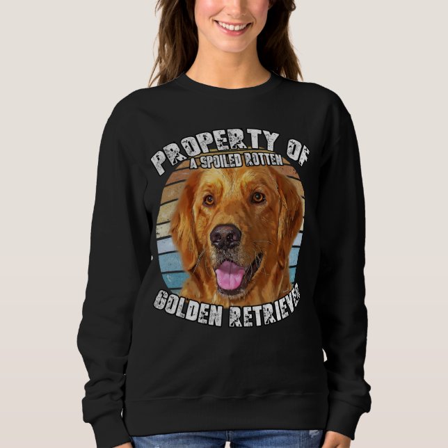 Golden Retriever Owner   Retro Property Of T Shirt (Framsida)