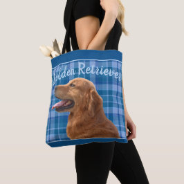 Golden Retriever på Blue Play Tygkasse