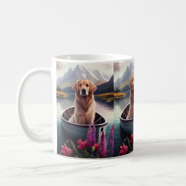 Golden Retriever på en Paddle: En kristen Äventyr Kaffemugg (Vänster)
