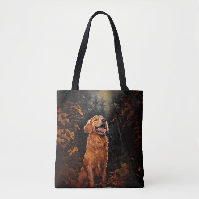 Golden Retriever på natten Tygkasse (Framsida)