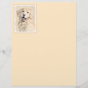 Golden Retriever Painting - Cute Original Hund Art