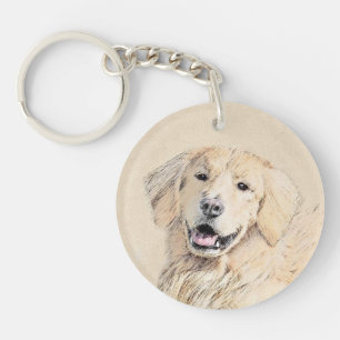 Golden Retriever Painting - Cute Original Hund Art