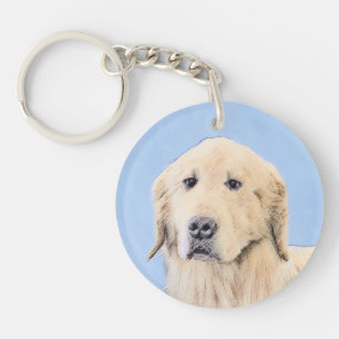 Golden Retriever Painting - Cute Original Hund Art