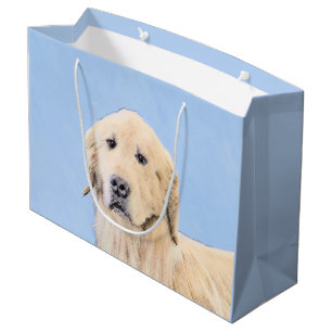 Golden Retriever Painting - Cute Original Hund Art