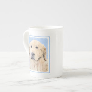 Golden Retriever Painting - Cute Original Hund Art Benporslin Mugg