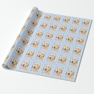 Golden Retriever Painting - Cute Original Hund Art Presentpapper