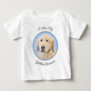 Golden Retriever Painting - Cute Original Hund Art T Shirt