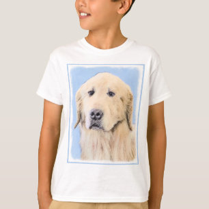 Golden Retriever Painting - Cute Original Hund Art T Shirt