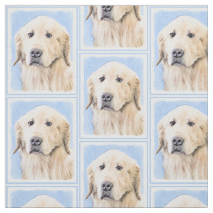 Golden Retriever Painting - Cute Original Hund Art Tyg