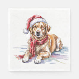 Golden Retriever Paper Napkin Pappersservett