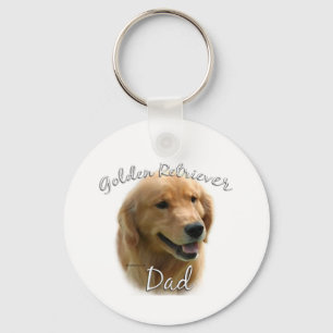 Golden Retriever Pappa 2 Nyckelring