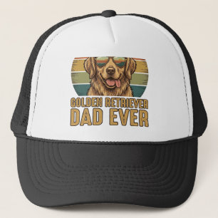 Golden Retriever Pappa Alltid Vintage Solnedgång T Keps