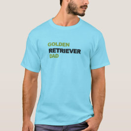 Golden Retriever Pappa Hundälskare Typografi Desig T Shirt