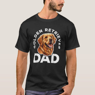 Golden Retriever Pappa Manar pappa Hund älskare Fa T Shirt