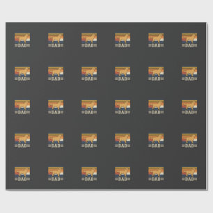 Golden Retriever Pappa Retro Hund Presentpapper
