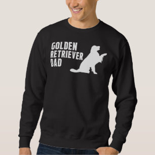 Golden Retriever Pappa Silhouette Lång Ärmad Tröja