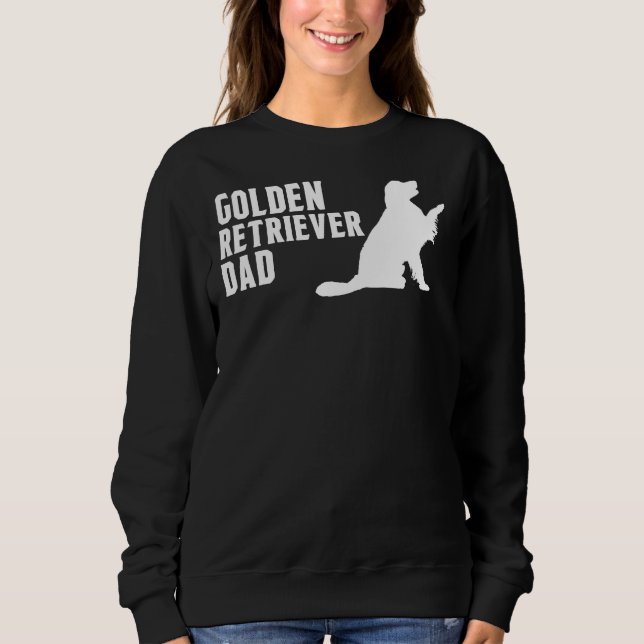 Golden Retriever Pappa Silhouette T Shirt (Framsida)