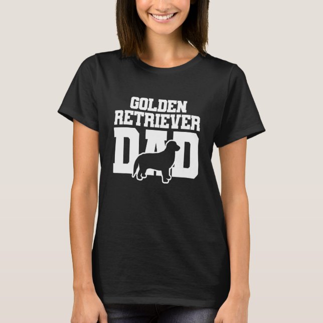 Golden Retriever Pappa T Shirt (Framsida)