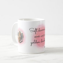 Golden Retriever Pastell Rosa Anpassad Foto & Namn