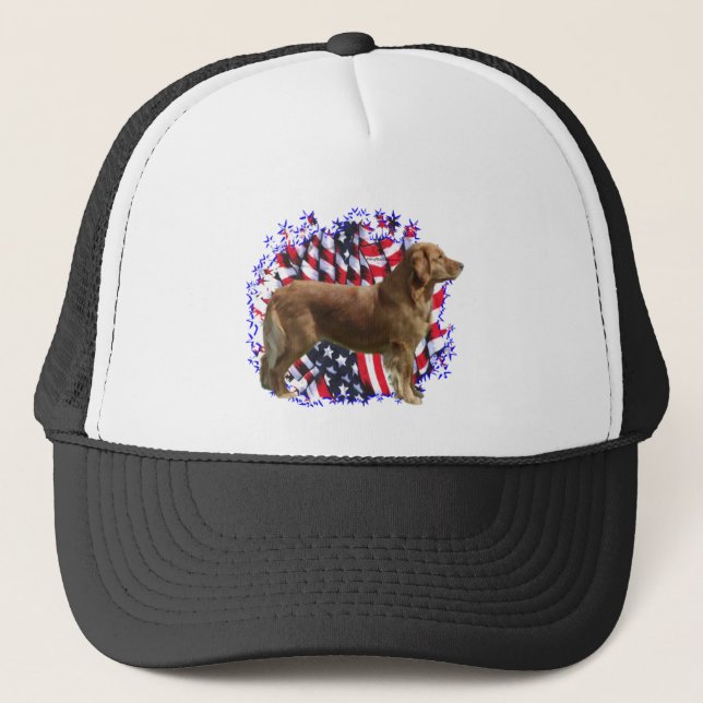 Golden Retriever Patriot Keps (Framsida)