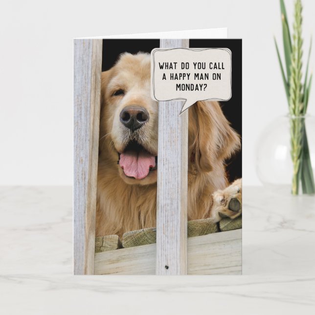 Golden Retriever Pension Kort (Framsida)
