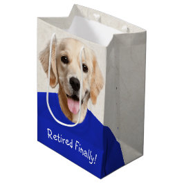 Golden Retriever Pensionärs Humor Mellanstor Prese