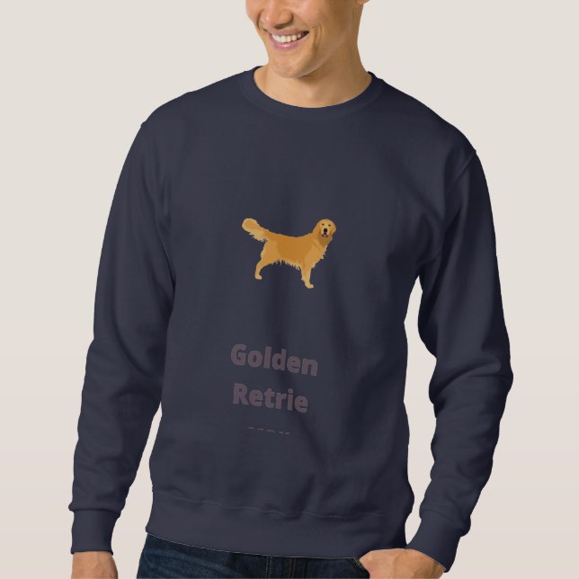 Golden Retriever Person - Golden Retriever Lång Ärmad Tröja (Framsida)