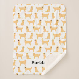 Golden Retriever Personlig Blanket - Hund
