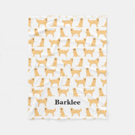 Golden Retriever Personlig Blanket - Hund Fleecefilt