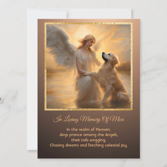 "Golden Retriever Personlig Celestial Sympathy (Framsida)