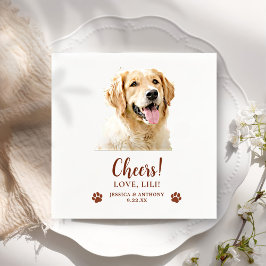 Golden Retriever Personlig Cheers för Hund Pappersservett