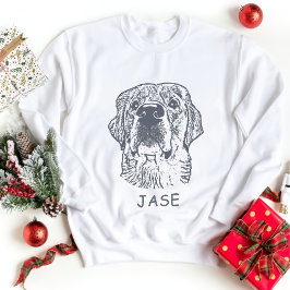 Golden Retriever Personlig Hand Teckning T Shirt