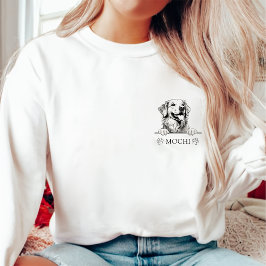 Golden Retriever Personlig Hand Teckning T Shirt