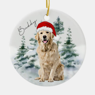 Golden Retriever, Personlig jul Ornament