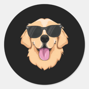 Golden Retriever Pet Runt Klistermärke
