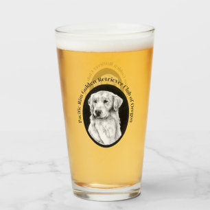 Golden Retriever Pint Glass Glaskopp