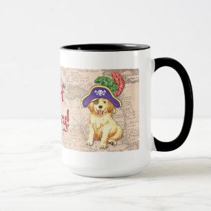 Golden Retriever Pirat Mugg