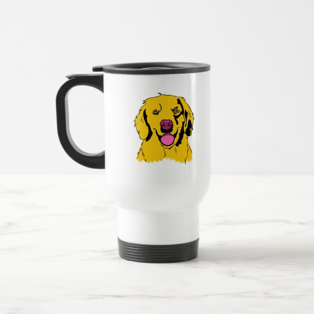 Golden Retriever Pop Art Resemugg (Vänster)