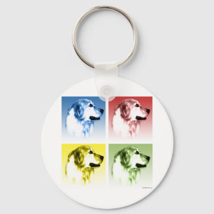 Golden Retriever Pop Nyckelring