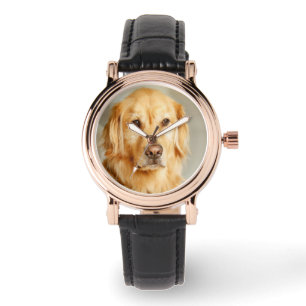 Golden Retriever Porträtt Armbandsur