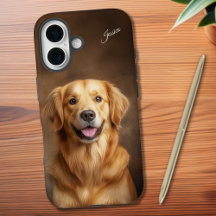Golden Retriever Porträtt iPhone/iPad-fall